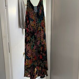 Johnny Was Multicolor Floral Maxi Dress